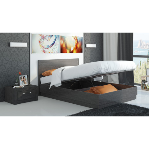 Двуспальная кровать 1400 с подъемным механизмом «Токио» СМ-131.13.001 Венге Цаво, Венге Цаво/Венге Цаво
